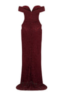 Crimson Stardust Gown