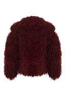 Burgundy Mongolian Fur